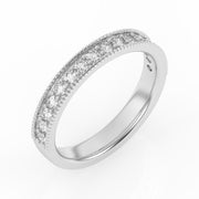 Demi-alliance 16 diamants naturels ronds 0.50 carat or blanc 14 carats Apollonia